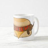 Mug Nom personnalisé Hot Dog (Devant droit)