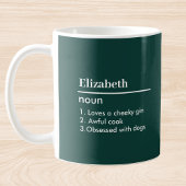 Mug Nom personnalisé Hunter Green Définition