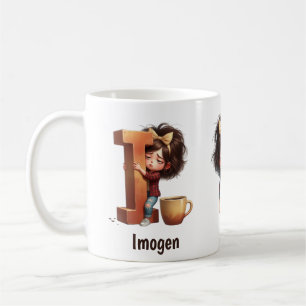 Mug Nom personnalisé & I Endormi Matin Caractère à car