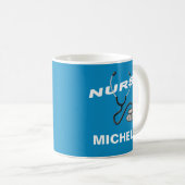 Mug Nom personnalisé Infirmière (Devant droit)