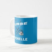 Mug Nom personnalisé Infirmière (Devant gauche)