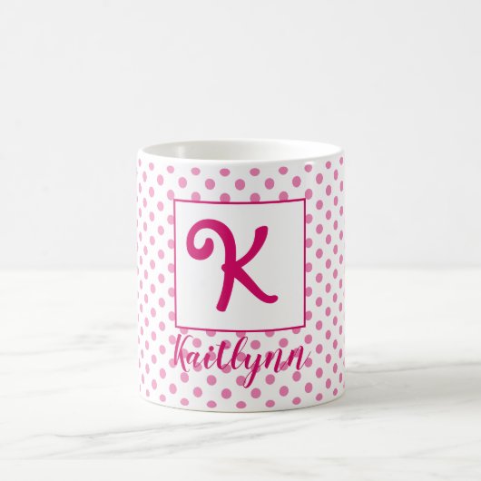 Mug Nom personnalisé/ initial (Centre)