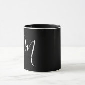Mug Nom personnalisé Initiales personnalisées deux let (Centre)
