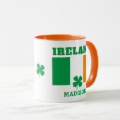 Mug Nom personnalisé Irlande (Devant droit)