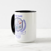 Mug Nom personnalisé IV Ligue Infusion Nurse (Devant gauche)