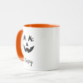 Mug Nom personnalisé Jack O' Lantern féminin  (Devant gauche)