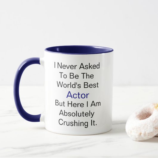 Mug Nom personnalisé jamais demandé être le meilleur a (Avec donut)