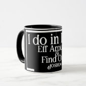 Mug Nom personnalisé Je fais en fait café FAFO (Devant gauche)