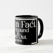 Mug Nom personnalisé Je fais en fait café FAFO (Devant droit)