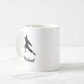 Mug Nom personnalisé Karate / Taekwondo / judo (Devant gauche)