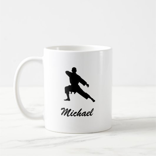 Mug Nom personnalisé Karate / Taekwondo / judo (Gauche)