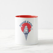 Mug Nom personnalisé Kawaii Crème glacée Cone mignonne (Centre)
