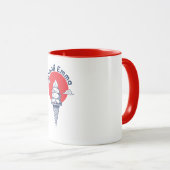 Mug Nom personnalisé Kawaii Crème glacée Cone mignonne (Devant droit)