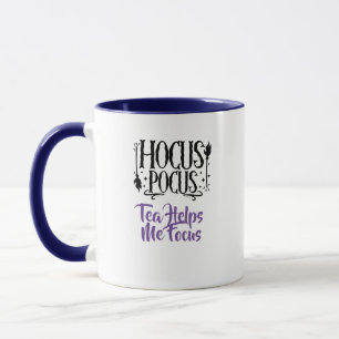 Mug Nom personnalisé 'Le thé Hocus Pocus m'aide à me c