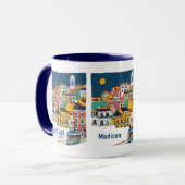 Mug Nom personnalisé Lisbonne Portugal (Devant gauche)
