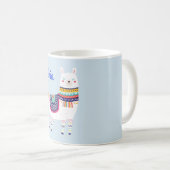 Mug Nom personnalisé Llama Cute (Devant droit)