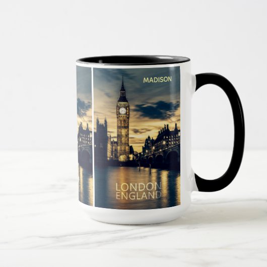 Mug Nom personnalisé Londres (Droite)
