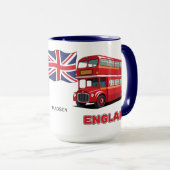 Mug Nom personnalisé Londres Angleterre (Devant droit)