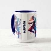 Mug Nom personnalisé Martial Arts (Devant gauche)