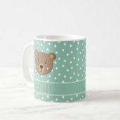 Mug Nom personnalisé Mel bébé ours moderne (Devant gauche)