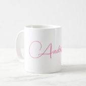 Mug Nom personnalisé mignon (Devant gauche)