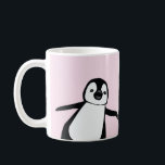 Mug Nom personnalisé mignon Peeking Pingouin rose<br><div class="desc">Voici notre nom personnalisé Cute Peeking Pingouin Pink Coffee Mug! Cette tasse délicieuse est parfaite pour ajouter une touche de fantaisie et de personnalisation à votre routine de café du matin ou comme un cadeau de Noël réfléchi. La tasse présente une adorable illustration de pingouin qui regarde autour du côté,...</div>