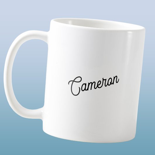 Mug Nom personnalisé moderne