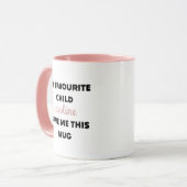 Mug Nom Personnalisé Mon Enfant Préféré M'A Donné Ceci (Devant gauche)