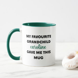 Mug Nom Personnalisé Mon Petit-Enfant Favori M'A Donné