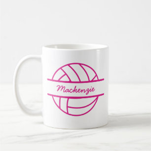 Mug Nom personnalisé Monogram Volleyball