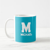 Mug Nom personnalisé Monogramme (Gauche)