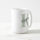 Mug Nom personnalisé monogrammé (Devant droit)