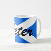 Mug Nom personnalisé Mugcnt Scottish Flag (Devant droit)