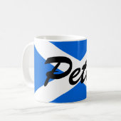 Mug Nom personnalisé Mugcnt Scottish Flag (Devant gauche)