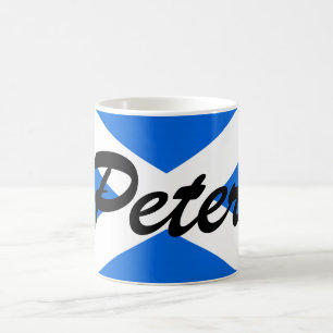 Mug Nom personnalisé Mugcnt Scottish Flag