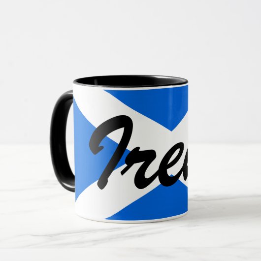 Mug Nom personnalisé Mugcnt Scottish Flag (Devant gauche)