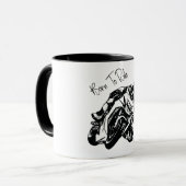 Mug Nom Personnalisé Né Pour Faire Le Tour (Devant gauche)