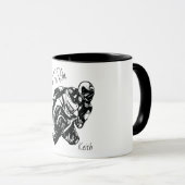 Mug Nom Personnalisé Né Pour Faire Le Tour (Devant droit)