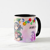 Mug Nom personnalisé Noël (Devant droit)