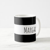 Mug Nom personnalisé noir personnalisé (Devant droit)