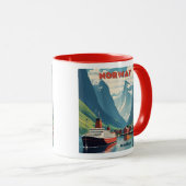 Mug Nom personnalisé Norvège (Devant droit)
