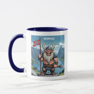 Mug Nom personnalisé Norwegian Troll
