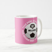 Mug Nom personnalisé Numéro de l'équipe Nom de l'équip (Devant droit)