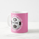 Mug Nom personnalisé Numéro de l'équipe Nom de l'équip (Devant gauche)