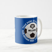Mug Nom personnalisé Numéro de l'équipe Nom de l'équip (Devant droit)