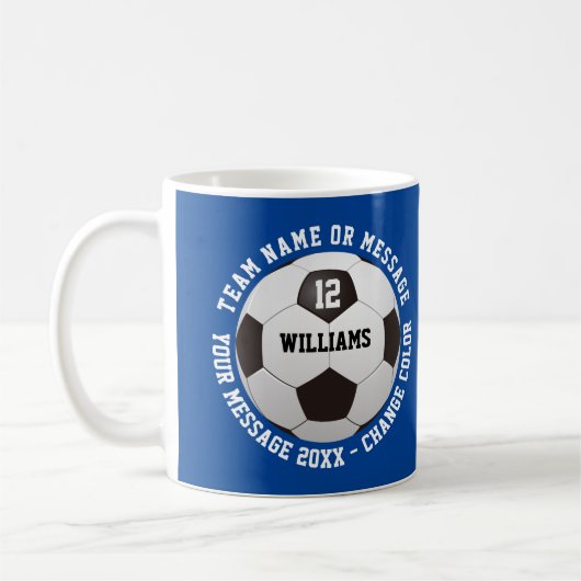Mug Nom personnalisé Numéro de l'équipe Nom de l'équip (Gauche)