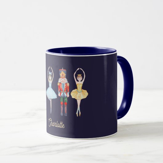 Mug Nom personnalisé Nutcracker (Devant droit)