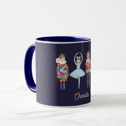 Mug Nom personnalisé Nutcracker (Devant gauche)