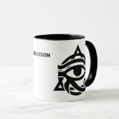 Mug Nom personnalisé OEil de Horus (Devant droit)
