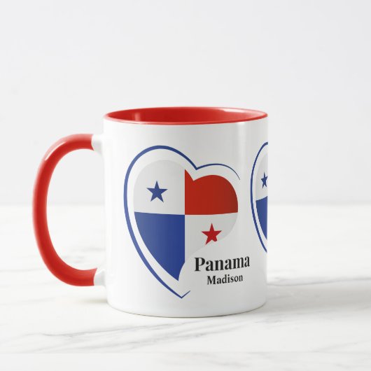 Mug Nom personnalisé Panama Love (Gauche)